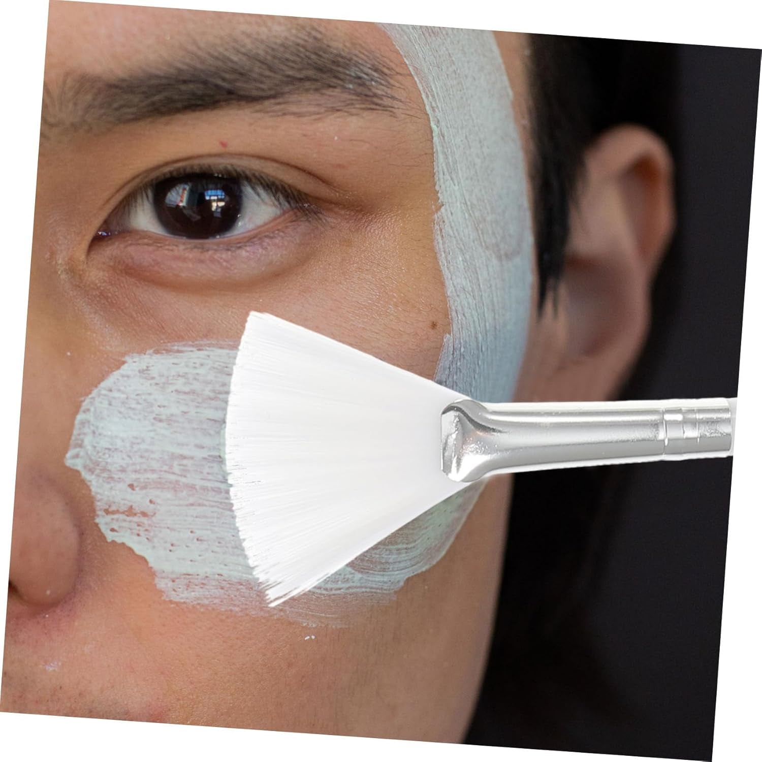 2Pcs Facial Mask Applicator Brush Dual-Sided Tools for Smooth Application of Skincare and Beauty Products Easy to Clean Durable Bristles for All Face Shapes