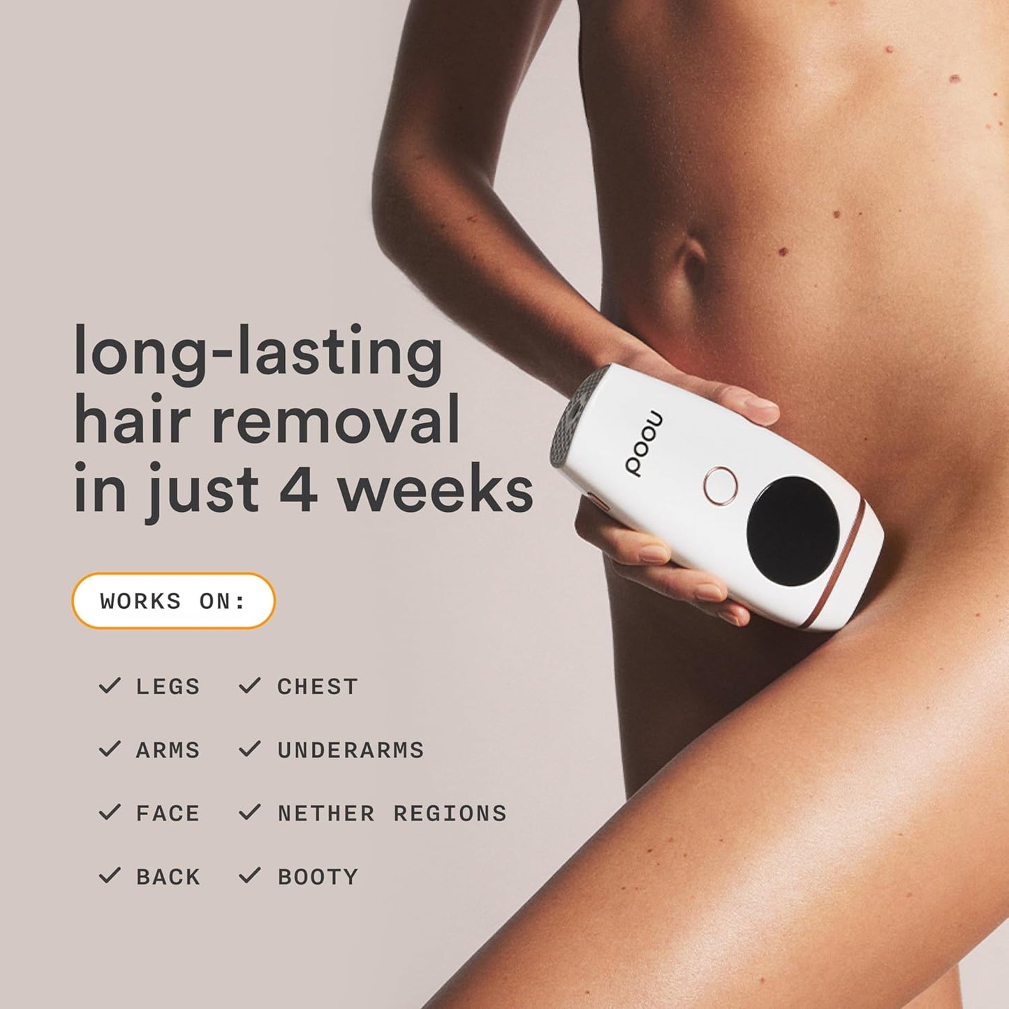 NEW ™ Flasher 2.0 + Serum + Shaving Starter Kit — IPL Laser Hair Removal Device for Women & Men with Refillable 5-Blade Razors & after Shave to Prevent Ingrowns & Slow Hair Regrowth — Gloss White