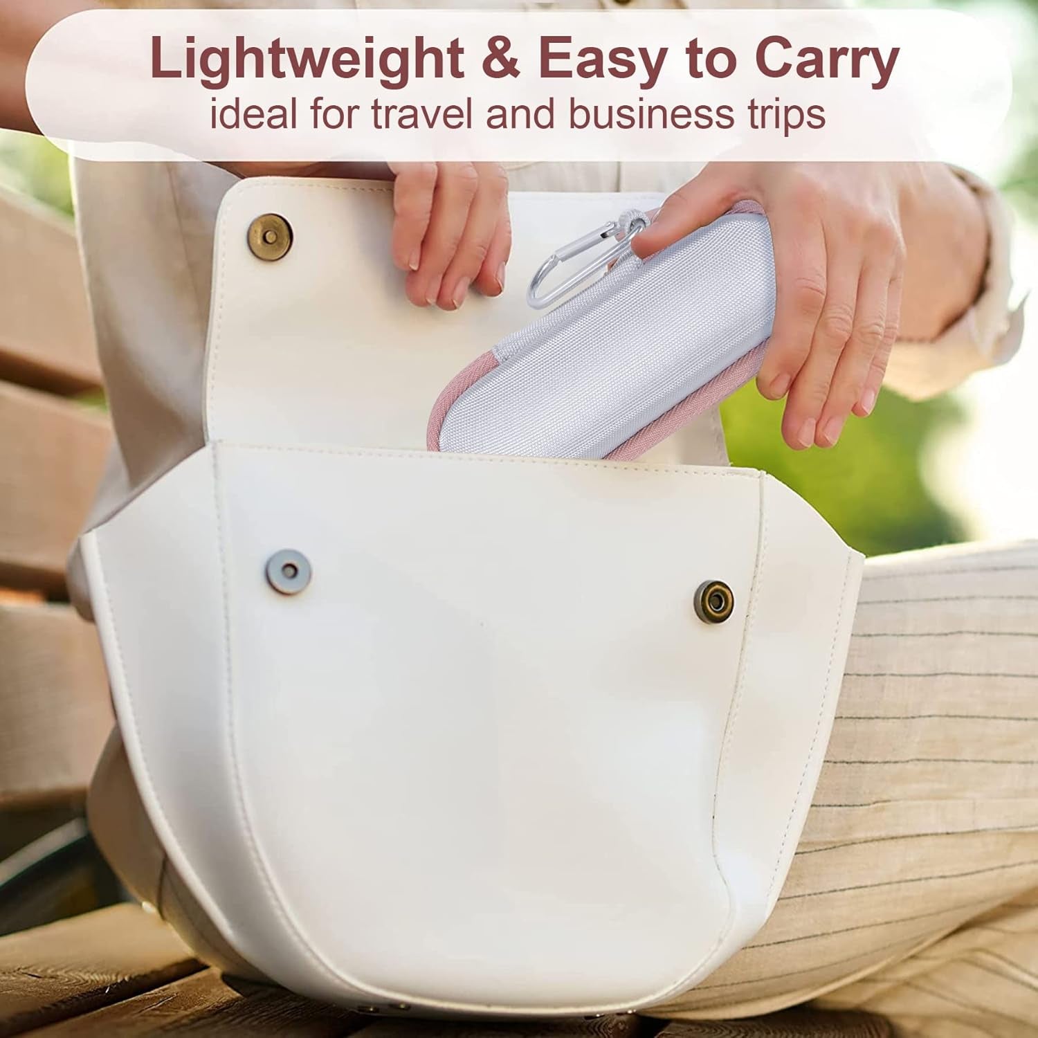 Hard Case and Replacement Head Compatible with Finishing Touch Flawless Facial Hair Remover Electric Face Razor for Women (White Case + Replacement Head)