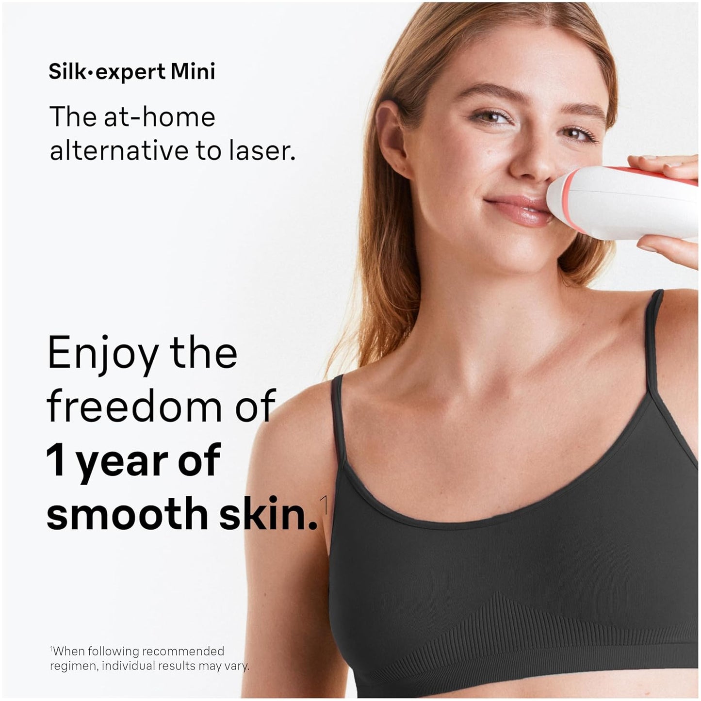 IPL at Home Laser Hair Removal for Women and Men, Silk Expert Mini PL1014 with Venus Razor, Permanent Visible Hair Reduction in Hair Regrowth for Body & Face, Corded
