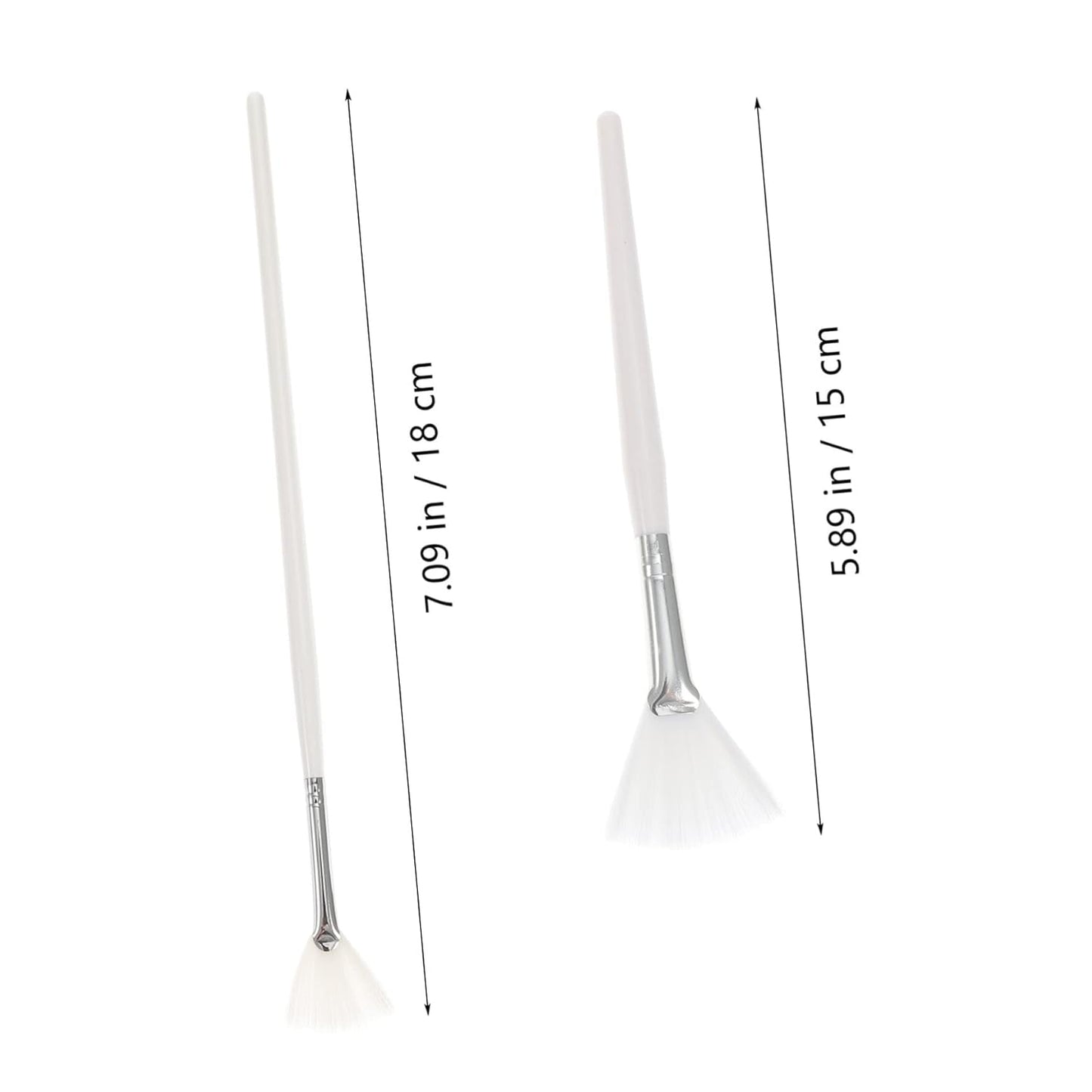 2Pcs Facial Mask Applicator Brush Dual-Sided Tools for Smooth Application of Skincare and Beauty Products Easy to Clean Durable Bristles for All Face Shapes